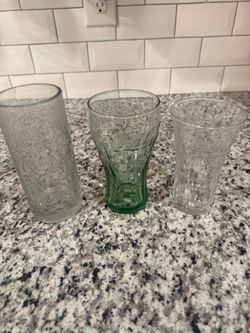 Coca-Cola Glasses Set 3 Collector's Items