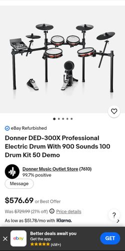 DED 300x pro electric drum kit