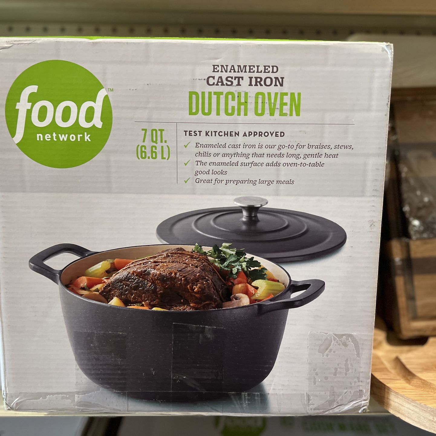 Food Network 7-qt. Enamel Cast-Iron Dutch Oven Reviews 2024