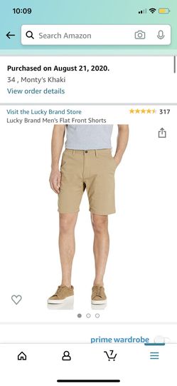 Men’s lucky brand khaki shorts (worn once) size 34