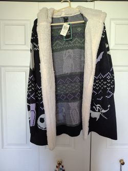 Nightmare Before Christmas Sherpa Cardigan