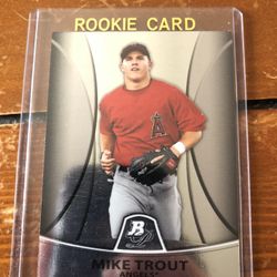 2010 Mike Trout Bowman Platinum Rookie