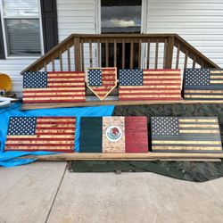 Woodwork Rustic Flags ($125 Each)