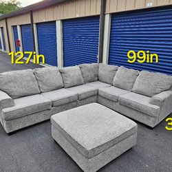 FREE DELIVERY Couch Sofa Sectional Storage Ottoman 4 Piece