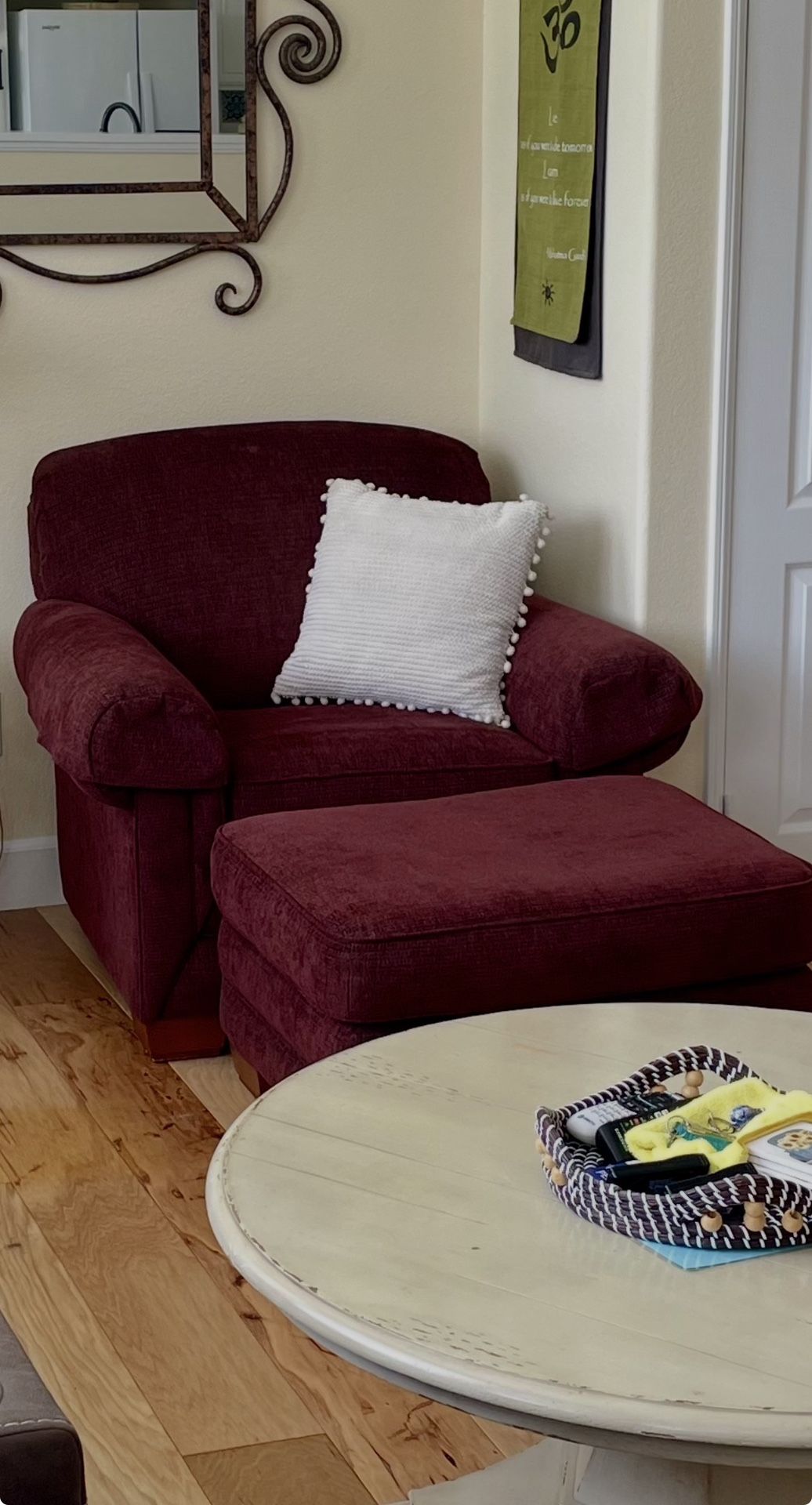 Excellent Condition, Chair And Ottoman