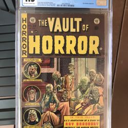 Vault of Horror #29 (1953) CGC 4.5 — O/w To White Pages; Ray Bradbury Adaptation