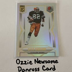 Ozzie Newsome Cleveland Browns Hall of Fame TE Donruss Card.