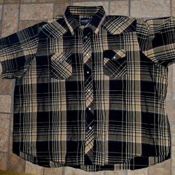 MEN'S WRANGLER SHIRT/SIZE 4XL/EAZY SNAP BUTTONS