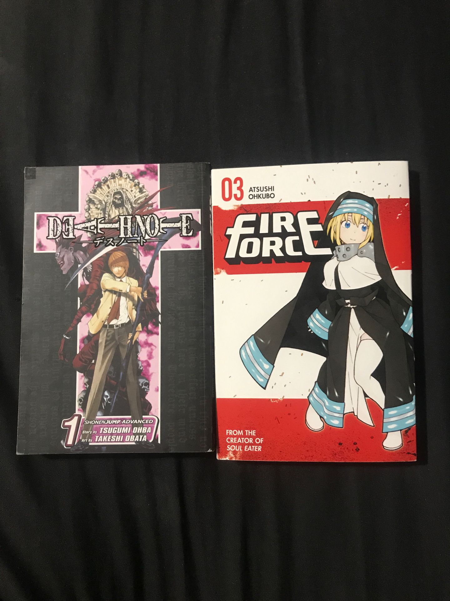 Anime Fire force Deathnote books