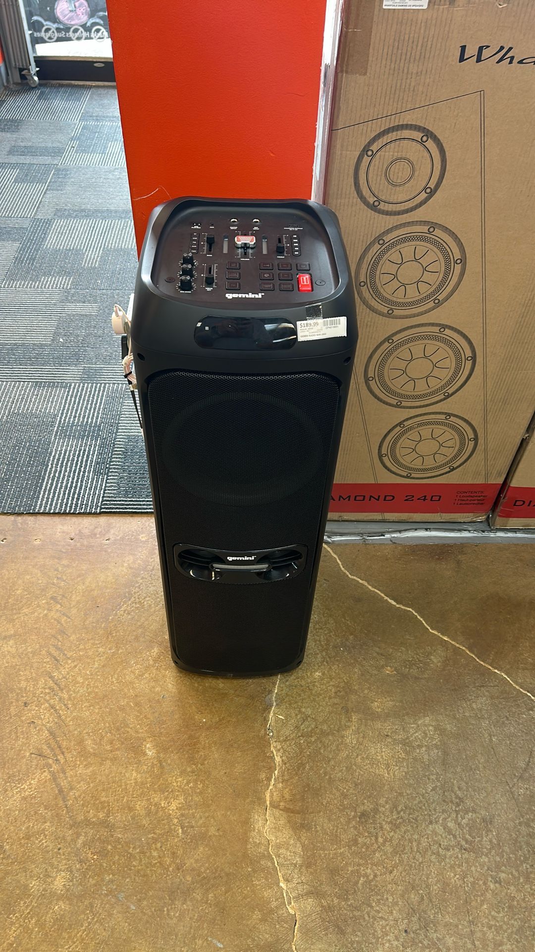 Gemini portable rechargeable, Bluetooth speaker, karaoke player