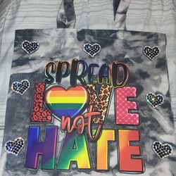 SPREAD THE LOVE NOT HATE BAG