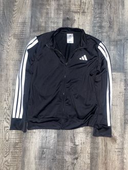 Adidas Kids' Floral Track Jacket Black & White