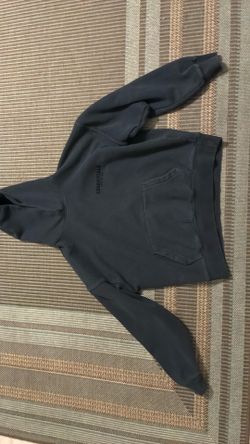 Essentials black hoodie men’s xs