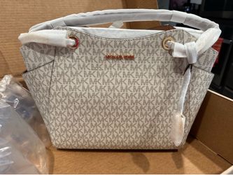 Michael Kors jet set large tote cream