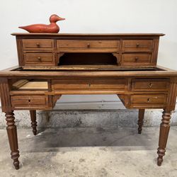 Antique Desk with removable  topper – Salvaged – needs to be restored.