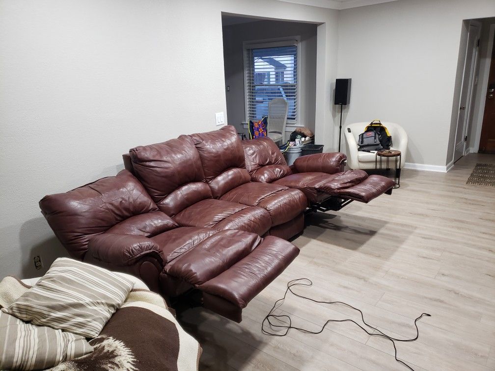 Leather Sectional 