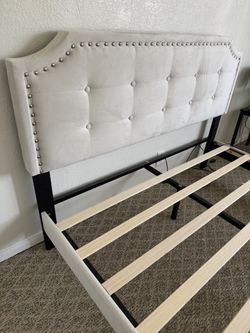 Queen Head Board and Bed Frame