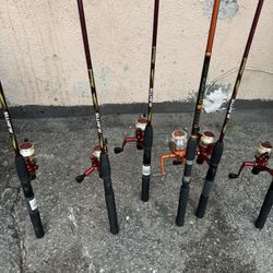 6 Cañas Para Pescar 