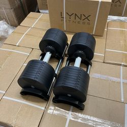 ( BRAND NEW IN BOX ) Pair Of 80lb Adjustable Dumbbells - Click On My Profile For More Gym Equipment 
