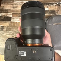 Sony Alpha Camera with Lens and Bag