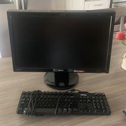 Computer Monitor And Keyboard