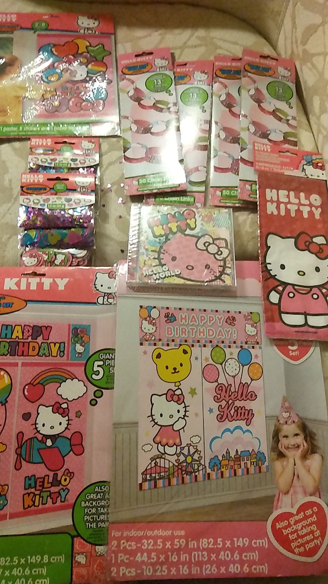 HELLO KITTY Birthday party supply set