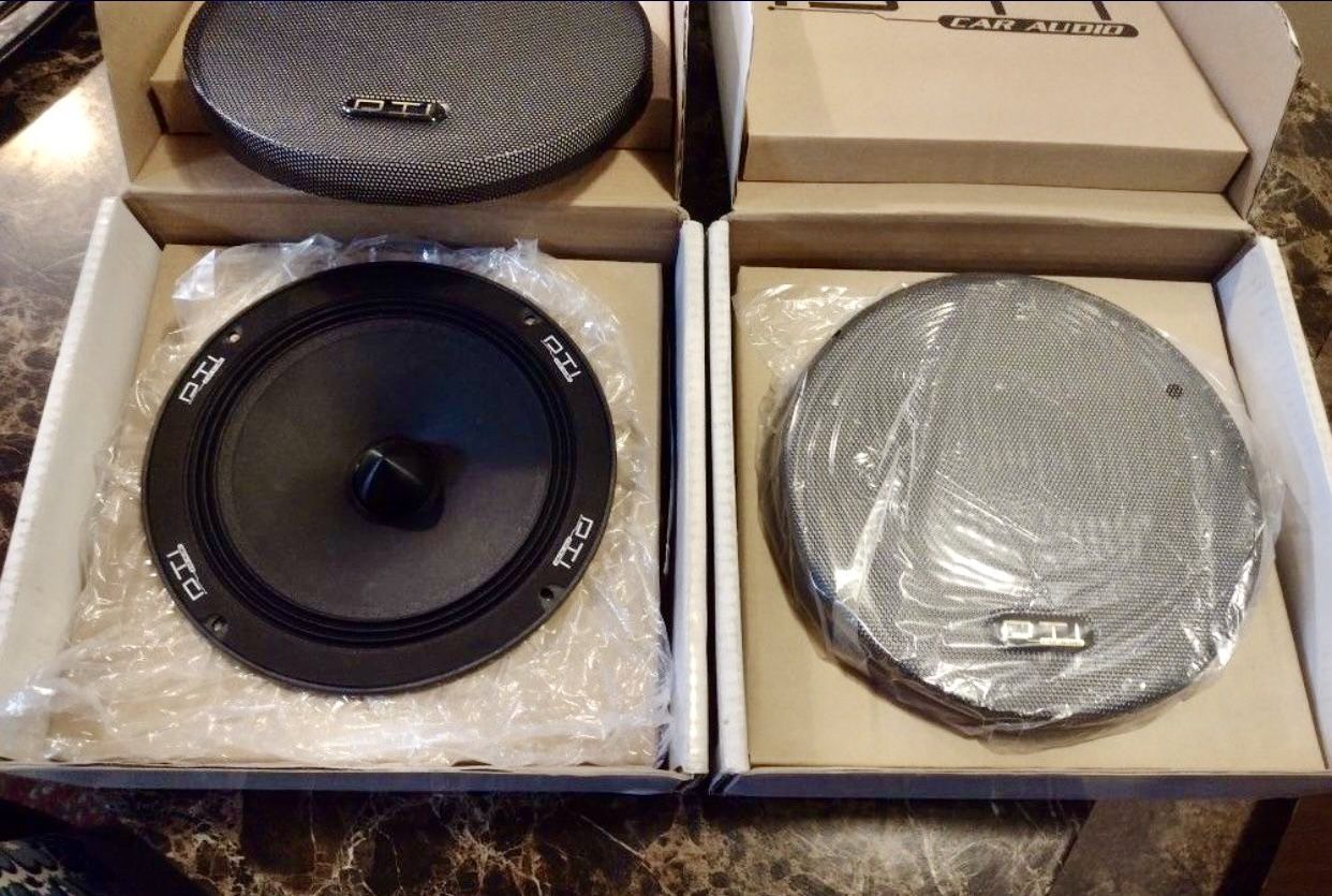Brand New (Pair) 8" DTI Neodymium Bullet Midrange Speakers