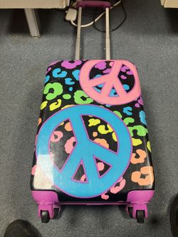 Peace Suitcase With Wheels 