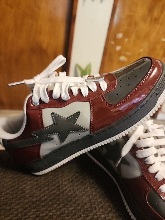 A BATHING APE STA #2 PATENT LEATHER SIZE US 11