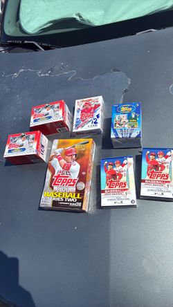 7 Boxes Baseball Cards Topps previously opened early 2020s