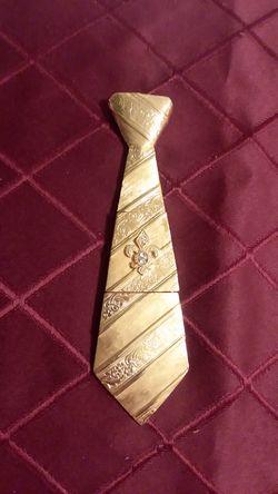 Gold Fashion Jewelry NECKTIE PENDANT