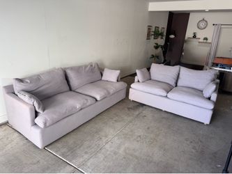 FREE DELIVERY Gray Cloud Couch Set