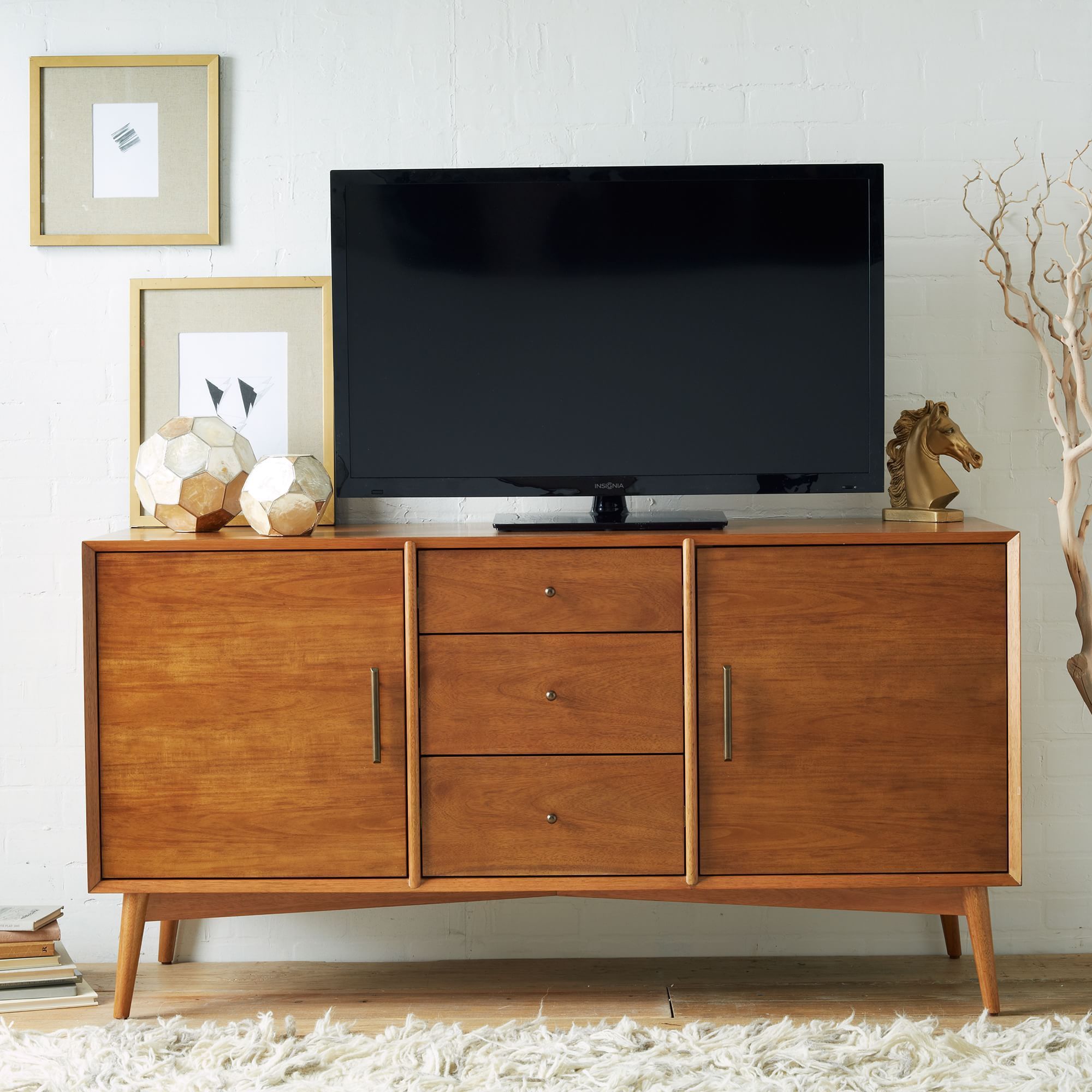 West Elm Mid-Century Media Console (58")