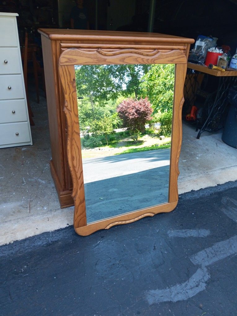 Oak Mirror