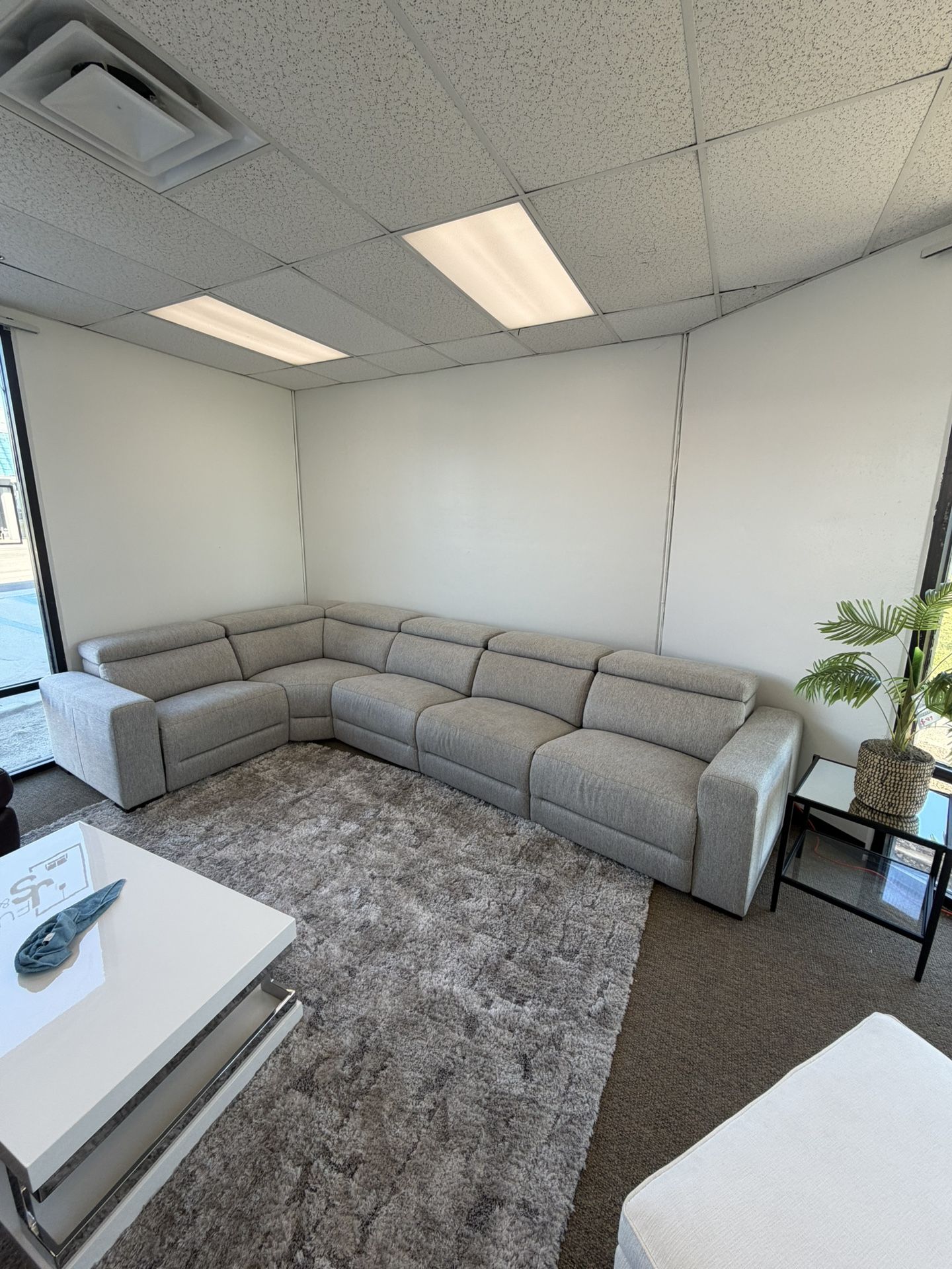 5Pc Fabric Sectional Sofa-Nevio