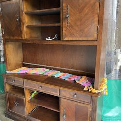 Office Credenza with Hutch