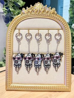 Terrifier with Pink Heart Sunglasses Popsicle Keychain