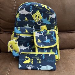 Kids Shark Backpack for school