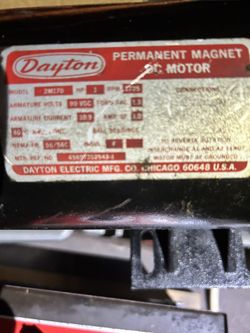 Dayton Permanent Magnet Motor & Scr Controller