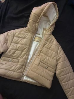 Michael Kors Pink Puffer Jacket with Hood