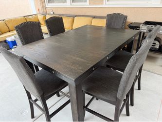 Dining table set with leaf