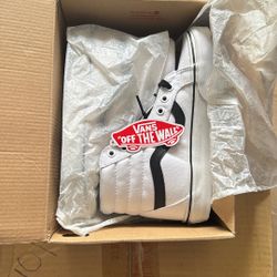 Vans SK8- Hi True White/Black women 6 men 4.5
