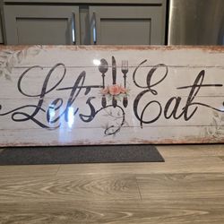 Lets Eat Sign