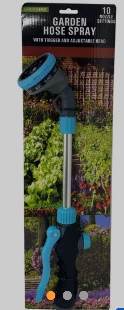 Garden Hose Spray with Trigger and Adjustable Head