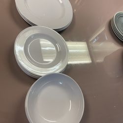White Dinnerware Sets 12 Pcs
