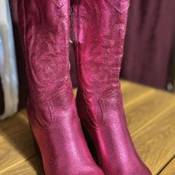 Nine West Magenta Western Boots Women’s Size 6