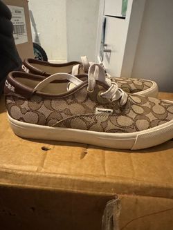 Coach Signature Canvas Low-Top Sneakers