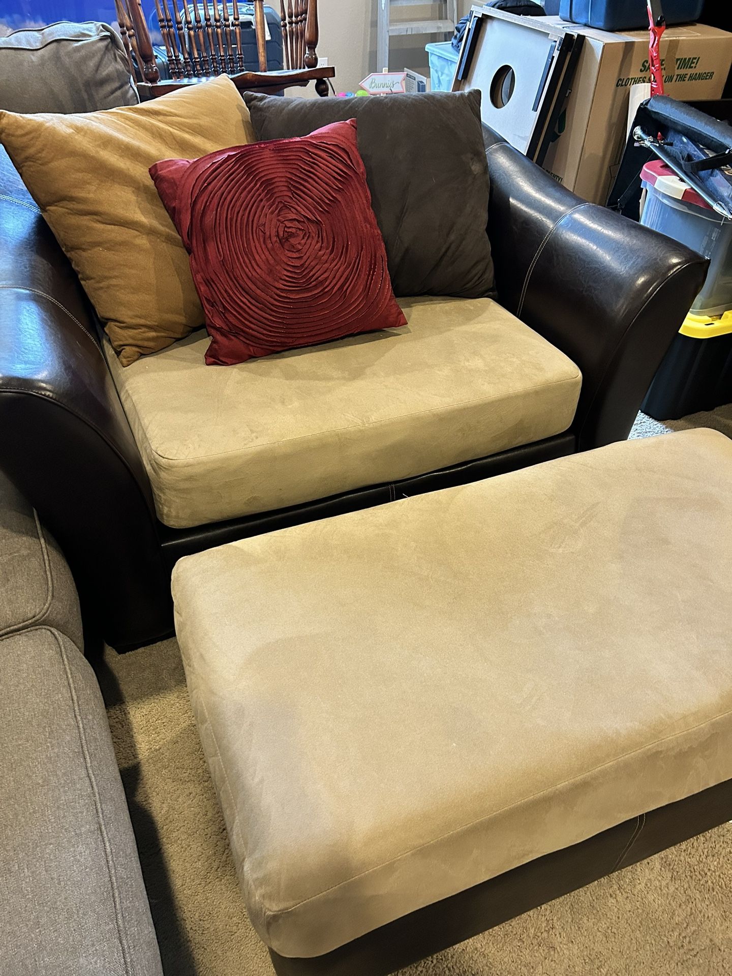 Oversized Chair And Ottoman