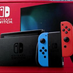Nintendo Switch With 3 Games