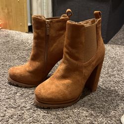 Brown Booties Size 6